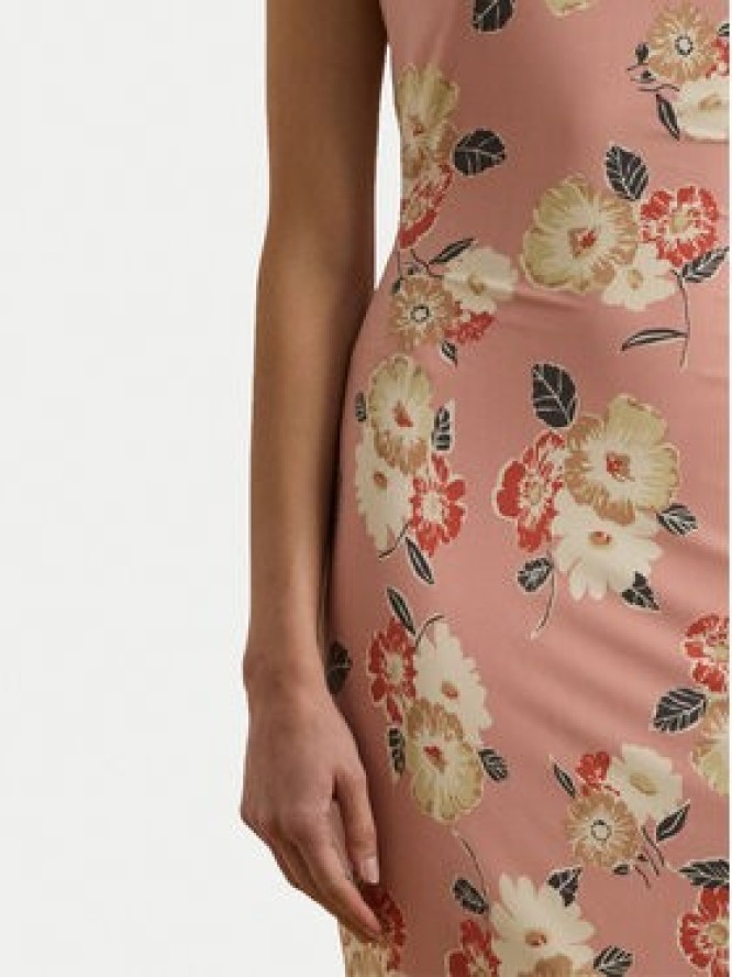 LAUREN RALPH LAUREN Sukienka koktajlowa 250964083001 Różowy Slim Fit
