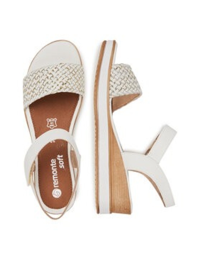 Remonte Sandały D6465-80 Biały