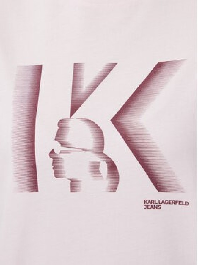 KARL LAGERFELD T-Shirt B4W17003 Różowy jasny Regular Fit