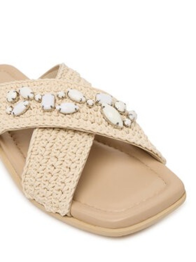 Inuikii Klapki Woven Crossed Stones 1004.003.0611 Beżowy jasny