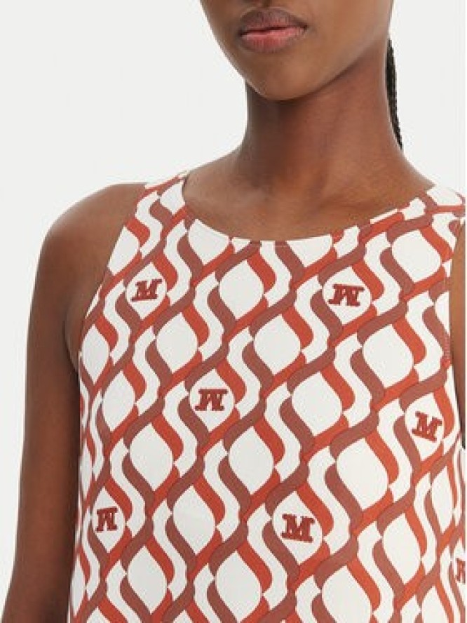 Max Mara Beachwear Sukienka letnia Paste 2616621069 Miedziany Regular Fit
