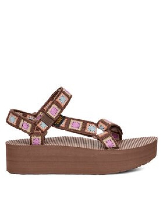 Teva Sandały Flatform Universal Crochet 1150210 Brązowy