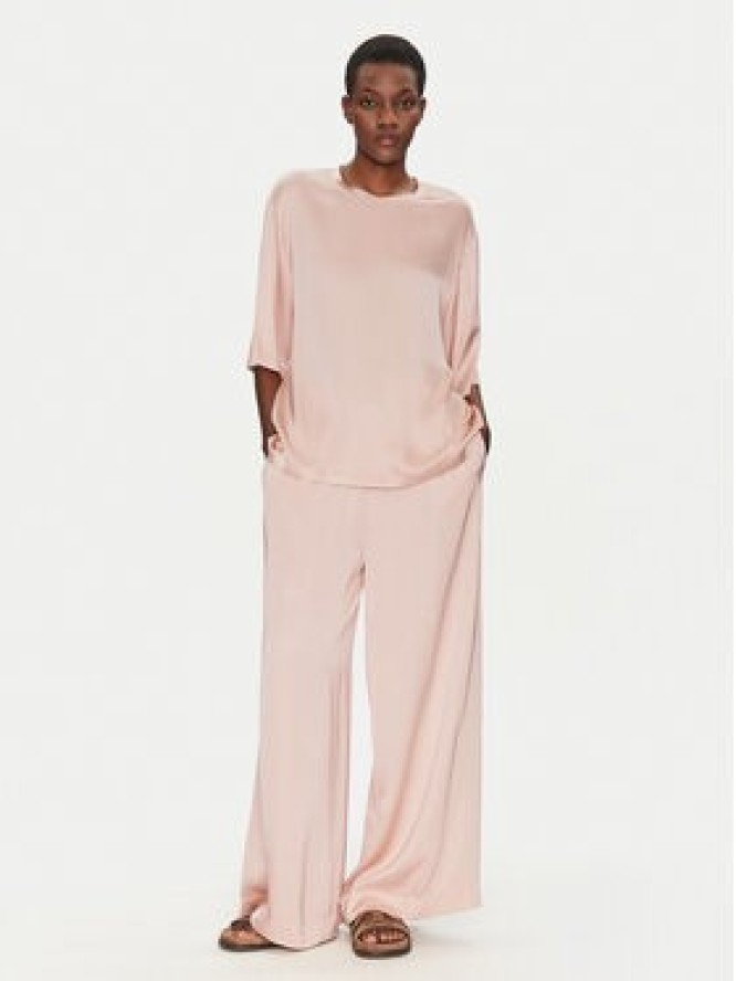 ViCOLO Bluzka TD0013 Różowy Relaxed Fit