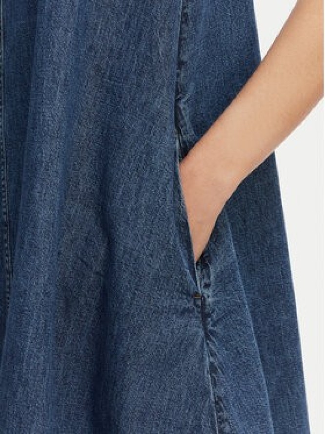 Tommy Jeans Sukienka jeansowa DW0DW22341 Niebieski A-Line Fit