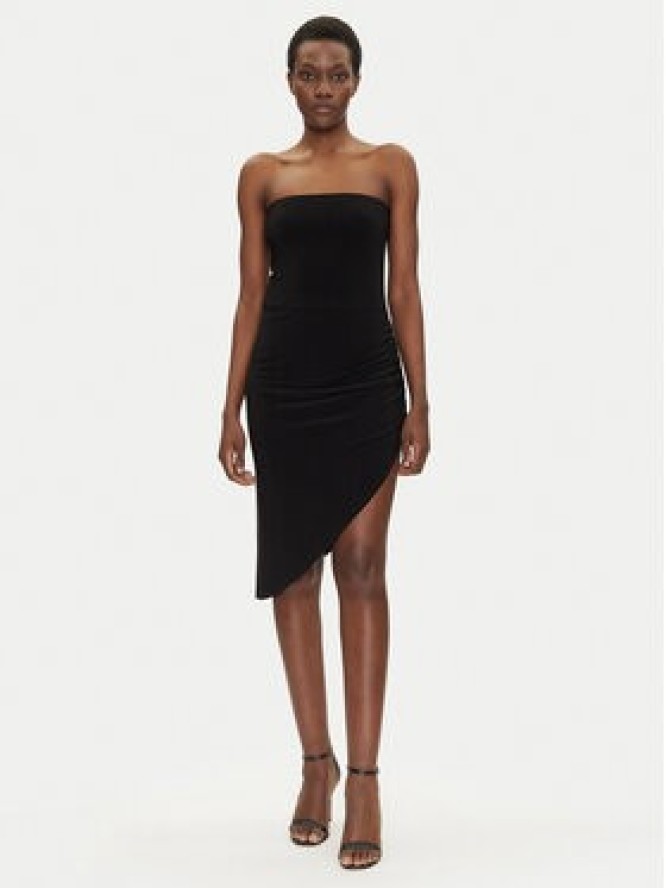 NORMA KAMALI Sukienka koktajlowa KK4223PL949001 Czarny Slim Fit