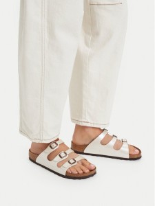 Birkenstock Klapki Florida 1029818 Écru