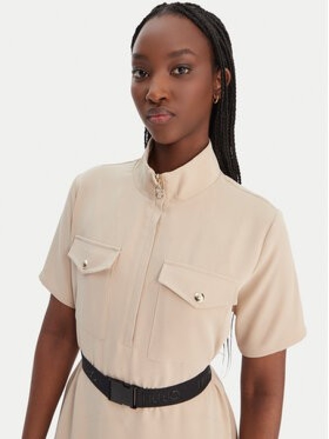 Liu Jo Sport Sukienka codzienna TA6020 TS923 Beżowy Regular Fit