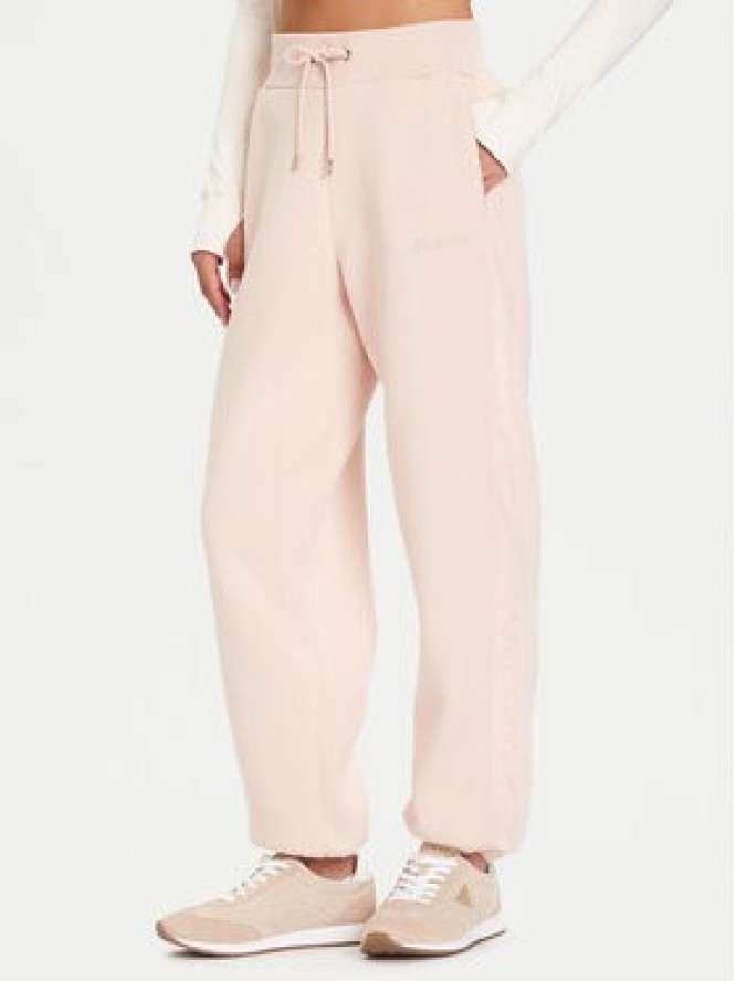 Guess Spodnie dresowe V5BB10 KB681 Różowy Regular Fit