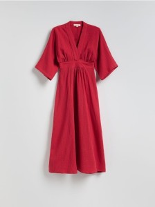 Sukienka typu kimono - intenstywna czerwień