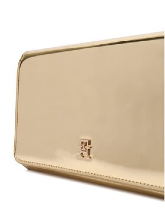 Tommy Hilfiger Torebka Icon Flap W/Chain Met AW0AW17959 Złoty
