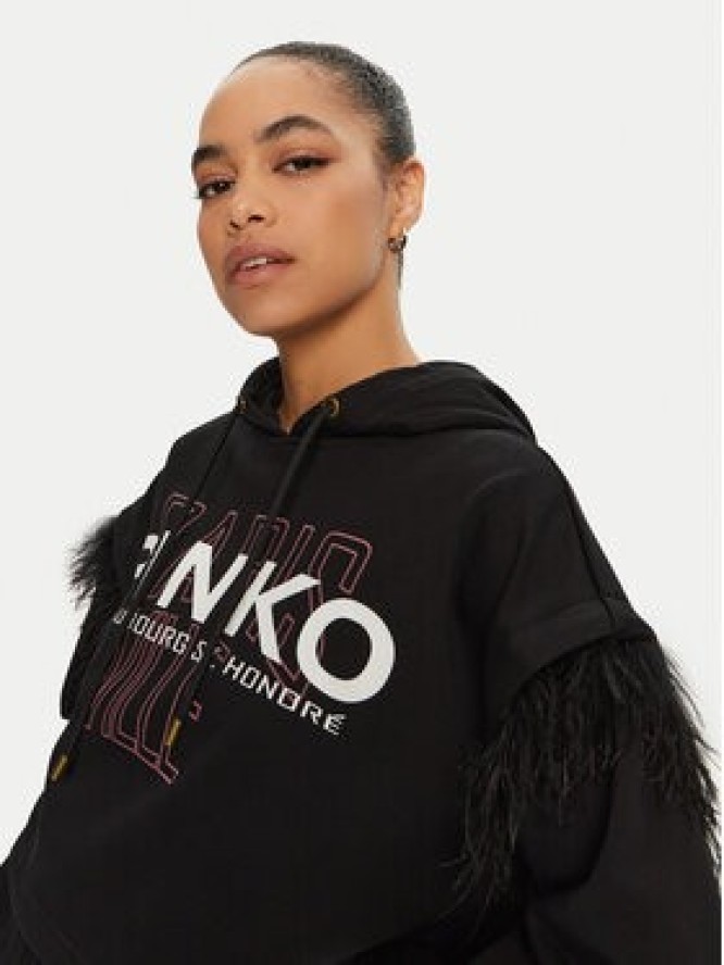 PINKO Bluza 103129 A1LU Czarny Regular Fit