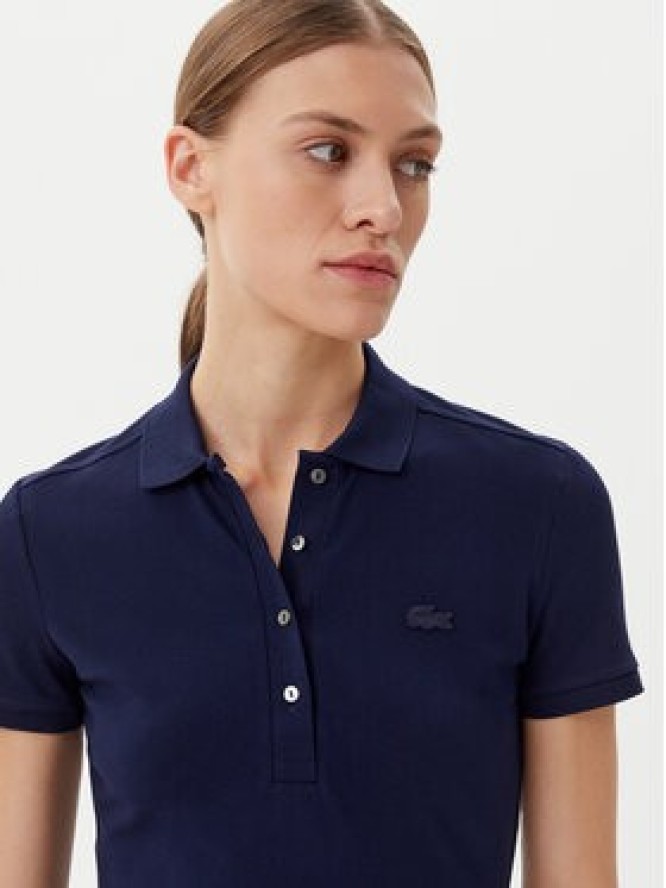 Lacoste Polo PF5462 Granatowy Slim Fit