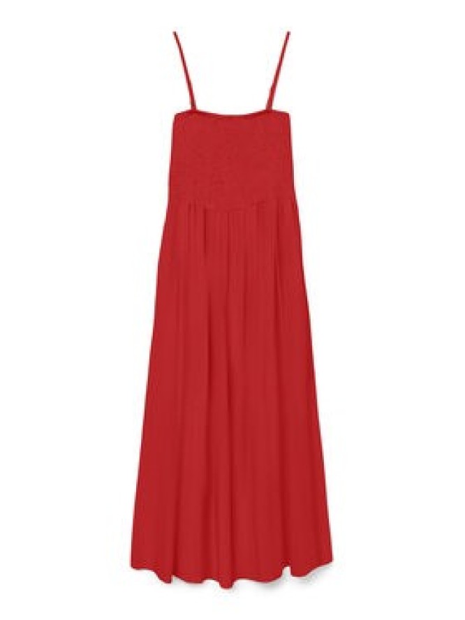 Vero Moda Sukienka letnia Easy 10328766 Czerwony Regular Fit