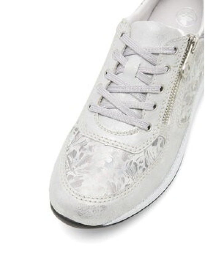 Rieker Półbuty N1112-80 Srebrny