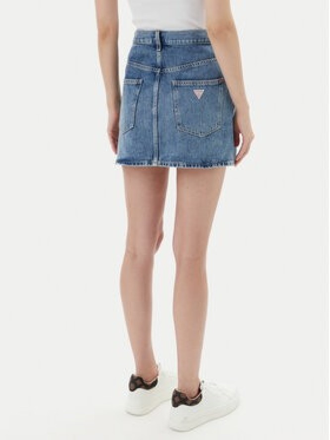 Guess Spódnica jeansowa W5YD1C D5QKB Granatowy Regular Fit