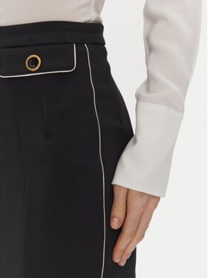 Elisabetta Franchi Spódnica mini GO-T03-51E2 Czarny Regular Fit