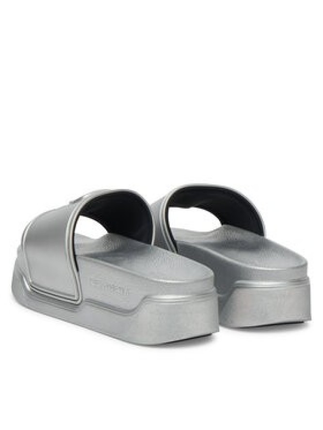 KARL LAGERFELD Klapki Kondominium KL88819 Srebrny