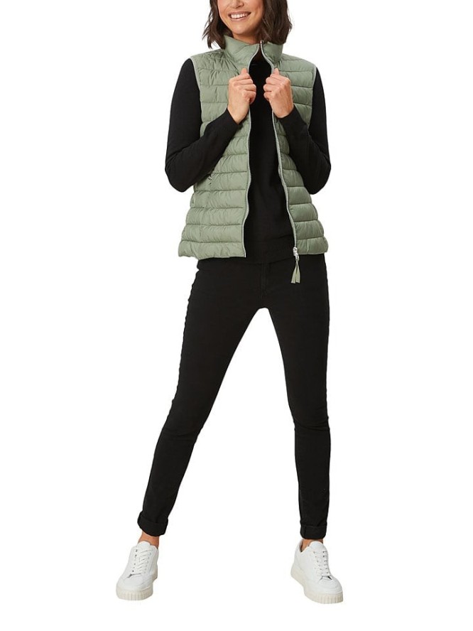 s.Oliver Kamizelka pikowana w kolorze zielonym rozmiar: 36