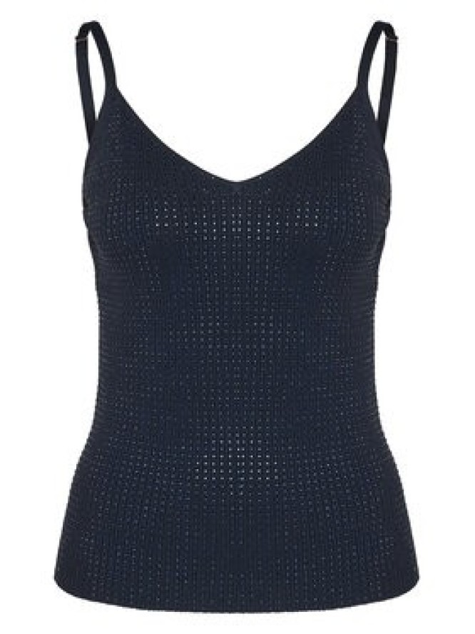 Fracomina Top FR25ST4006K410J9 Granatowy Slim Fit