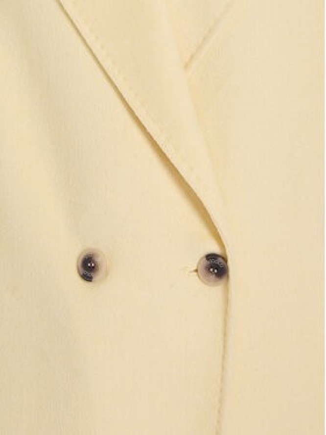 ViCOLO Płaszcz wełniany TF0003 Żółty Regular Fit