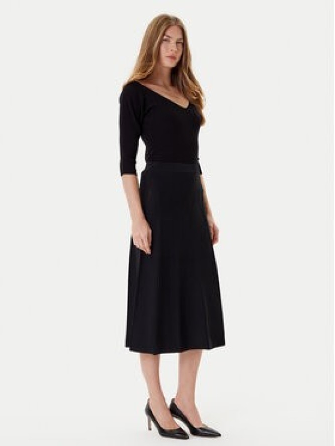 TWINSET Spódnica midi 252TP3641 Czarny Regular Fit