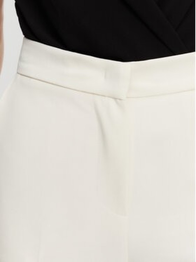 Maryley Spodnie materiałowe 25EB587/43VA Écru Regular Fit