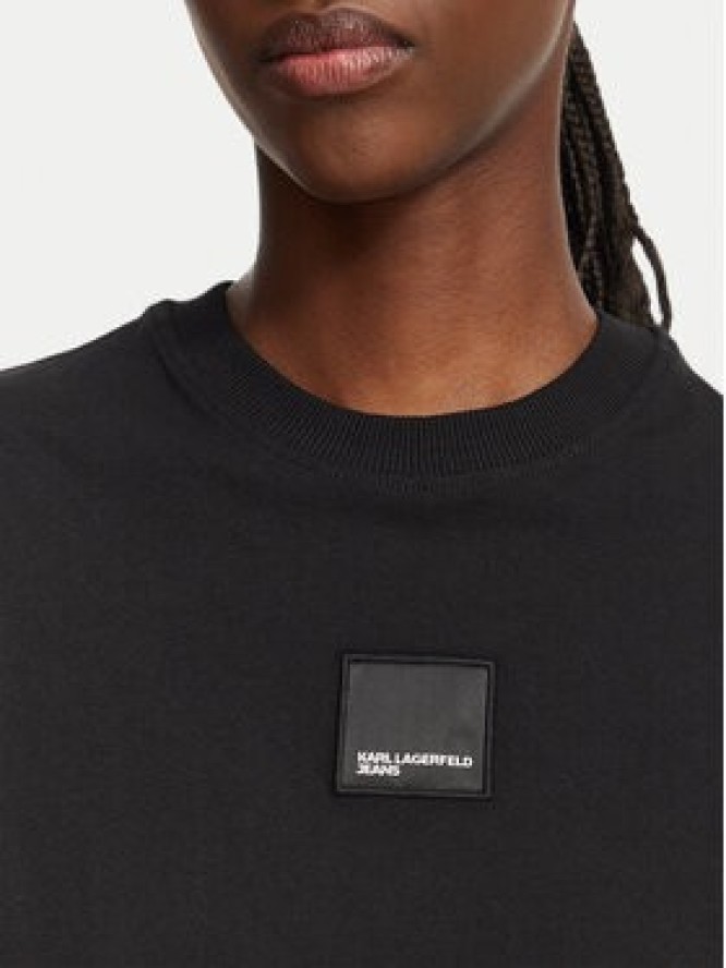 Karl Lagerfeld Jeans T-Shirt B3W17022 Czarny Boxy Fit