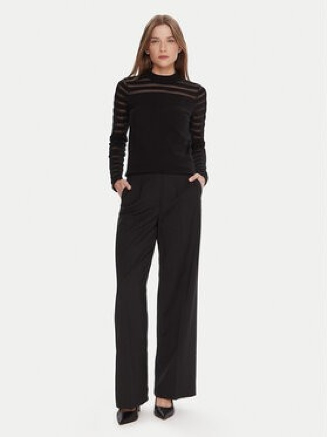 LOLA CASADEMUNT Bluzka LF2511015 Czarny Slim Fit