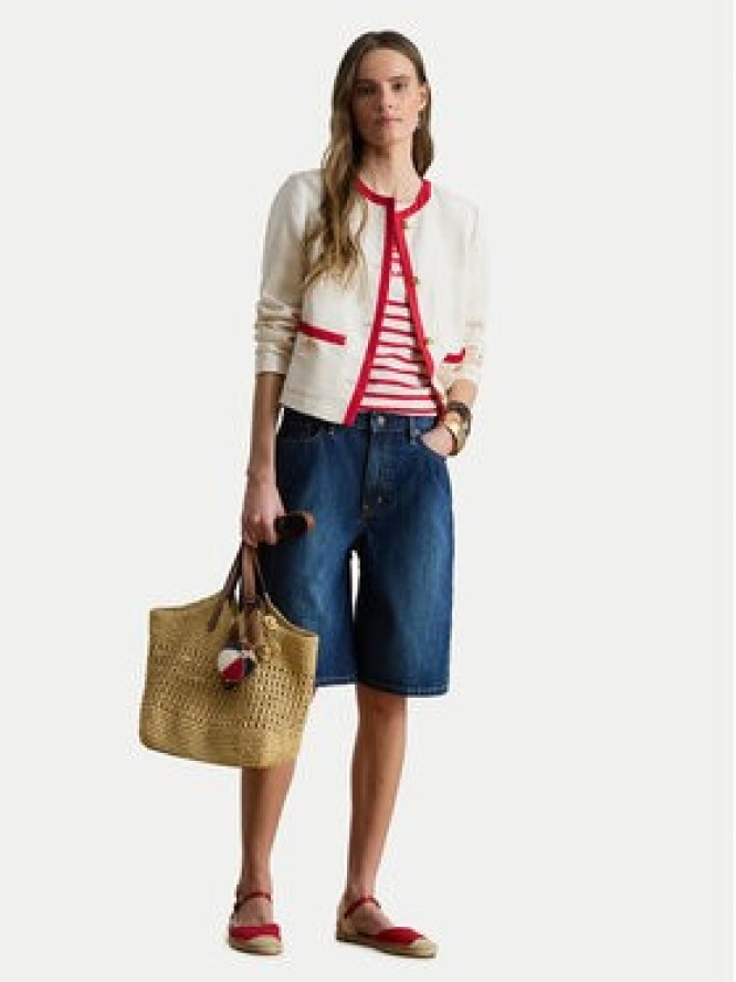 LAUREN RALPH LAUREN Szorty jeansowe 200P13594001 Niebieski Wide Leg