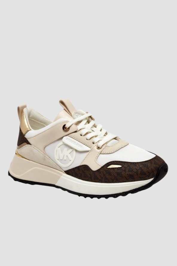 MICHAEL KORS Białe sneakersy damskie Theo Trainer, Rozmiar 37,5