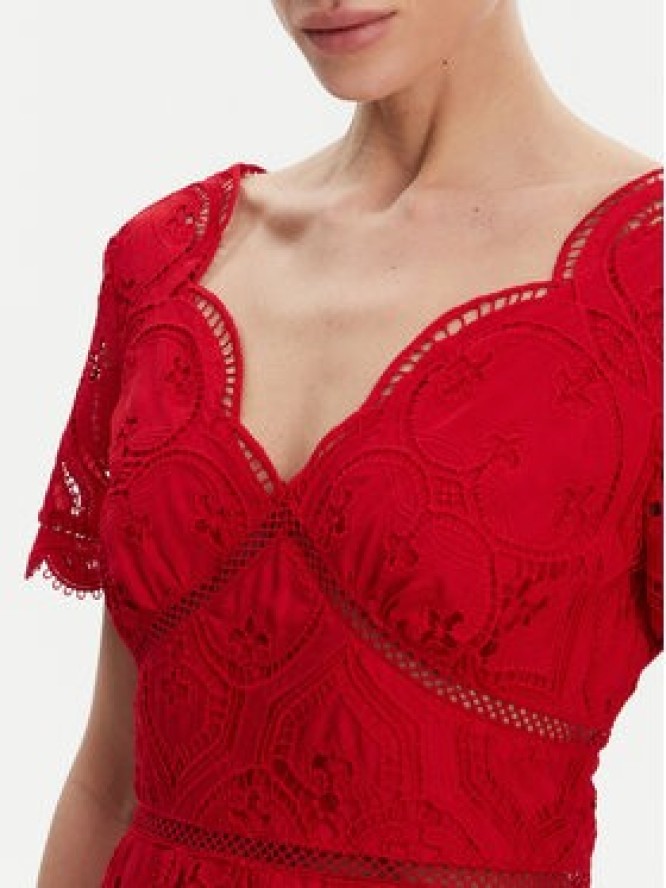 Morgan Sukienka koktajlowa 251-ROMBRE Czerwony Regular Fit