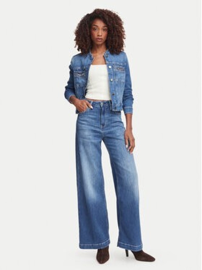 Guess Kurtka jeansowa W6YN03 D1341 Niebieski Regular Fit
