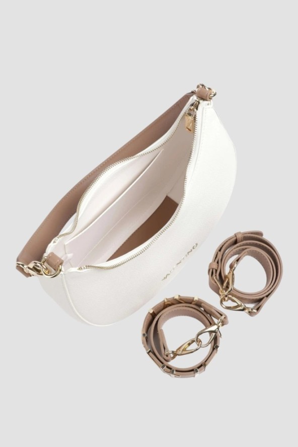 VALENTINO Biała torebka księżyc Alexia Hobo Bag SS26