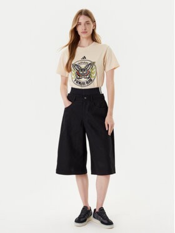 adidas T-Shirt FARM Graphic JL8614 Beżowy Regular Fit