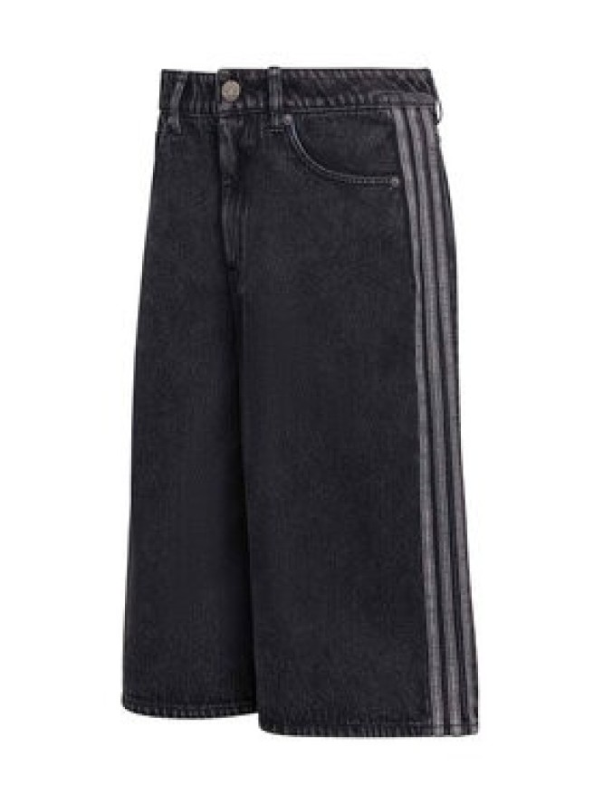 adidas Szorty jeansowe Firebird Jorts KD2916 Czarny Oversize