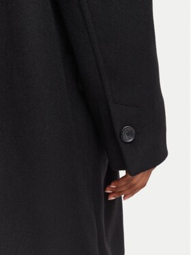 BOSS Płaszcz wełniany C_Calesarina 50568506 Czarny Regular Fit