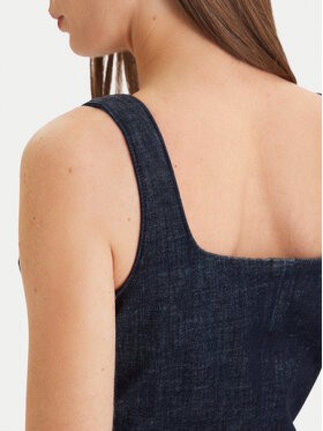 Calvin Klein Sukienka codzienna Sculpt LV047F793G Granatowy Slim Fit