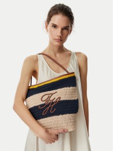 Tommy Hilfiger Torebka Th Nautical Bucket Crochet Str AW0AW18814 Kolorowy
