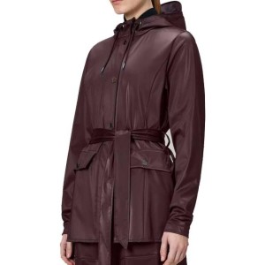 Kurtka RAINS CURVE JACKET W3 Bordeaux