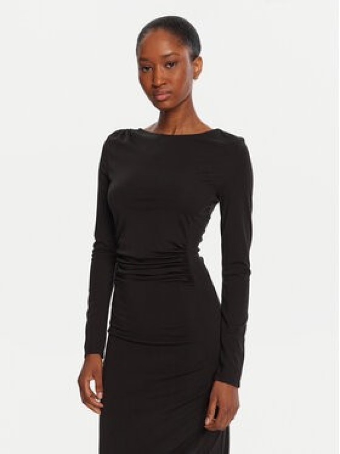 KAOS Sukienka koktajlowa Abiti RI1MA002 0001 Czarny Slim Fit