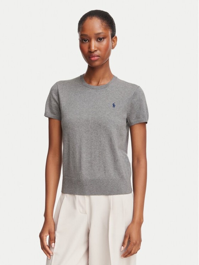 Polo Ralph Lauren T-Shirt 211971872006 Szary Regular Fit