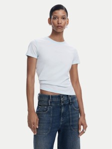 Desigual T-Shirt 25SWTK15 Błękitny Regular Fit