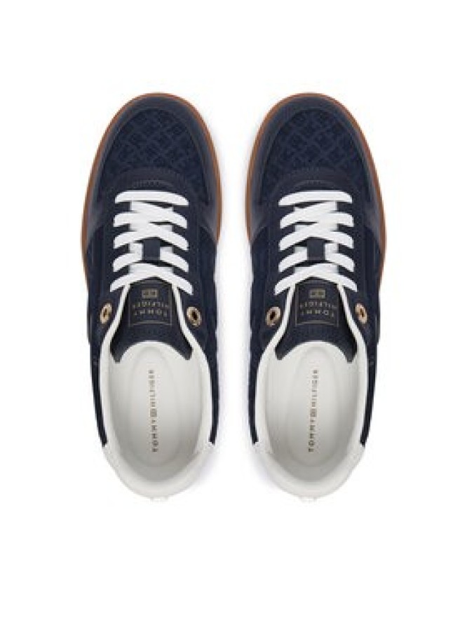 Tommy Hilfiger Sneakersy Th Tribeca Sneaker Monogram FW0FW09691 Granatowy