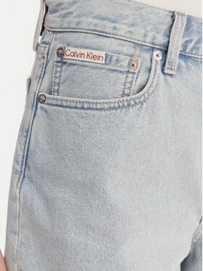 Calvin Klein Jeans Szorty jeansowe LV047F673G Czarny Loose Fit