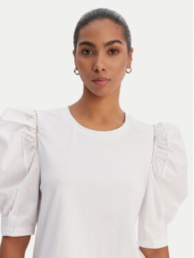 Fracomina Bluzka FR26ST3035J40101 Biały Regular Fit