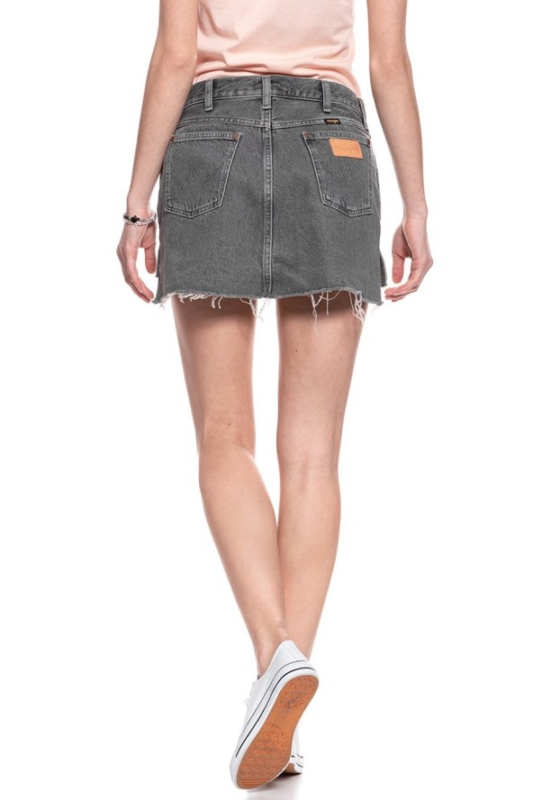 SPÓDNICA JEANSOWA WRANGLER RETRO SKIRT GREY MULES W241RJ24R 112127920