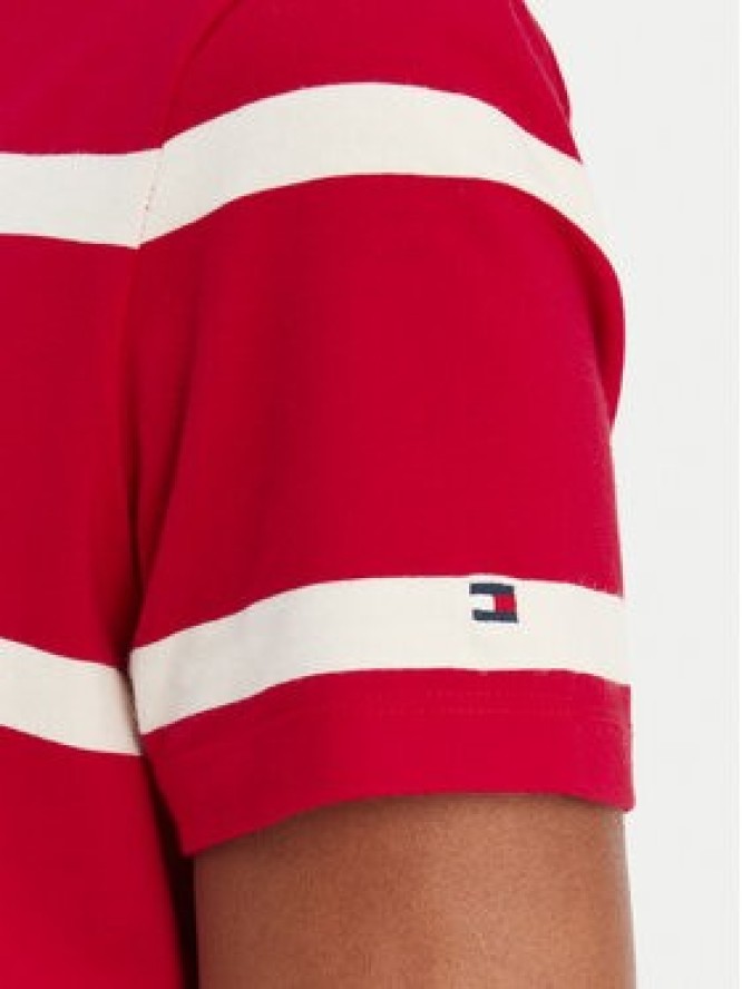 Tommy Hilfiger T-Shirt Script WW0WW47809 Czerwony Regular Fit