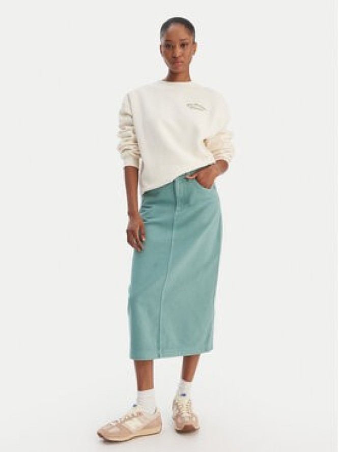 Quiksilver Spódnica jeansowa Mason EQWWK03027 Turkusowy Regular Fit