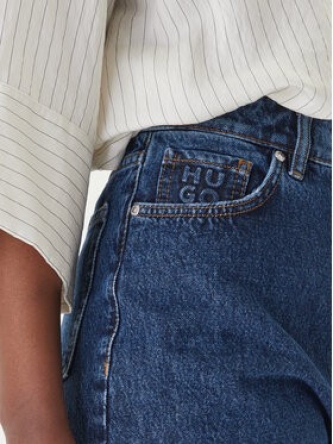 HUGO Szorty jeansowe Gelita_2 50559976 Granatowy Regular Fit