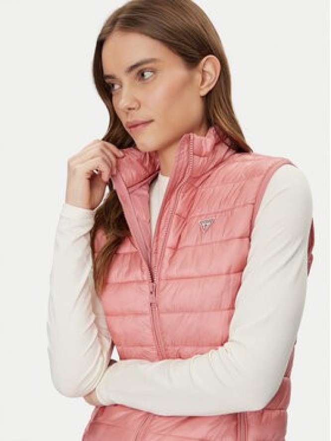 Guess Jeans Bezrękawnik W5RN55 WHAB2 Różowy Regular Fit